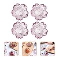thumbnail image 4 of MasteelfCA 4 Pcs Flower Sauce Dishes Glass Appetizer Serving Plates Small Spice Plates, 4 of 7