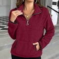 thumbnail image 2 of Timegard Crewneck Sweatshirts Women Fall Winter Casual Comfy Solid Color Long Sleeve Tops Pullover, 2 of 6