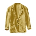 thumbnail image 2 of Blazer pour Femmes, Veste Décontractée Unie à Manches Longues, Manteau de Travail en Polyester à devant Ouvert, Longueur Régulière, 2 of 3