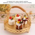 thumbnail image 4 of Cupcake Display Stand, Decorative Strong Alloy Candy Plate Fruit Metal Serving Tray For Tea Coffee Drinks Toiletries, 4 of 8