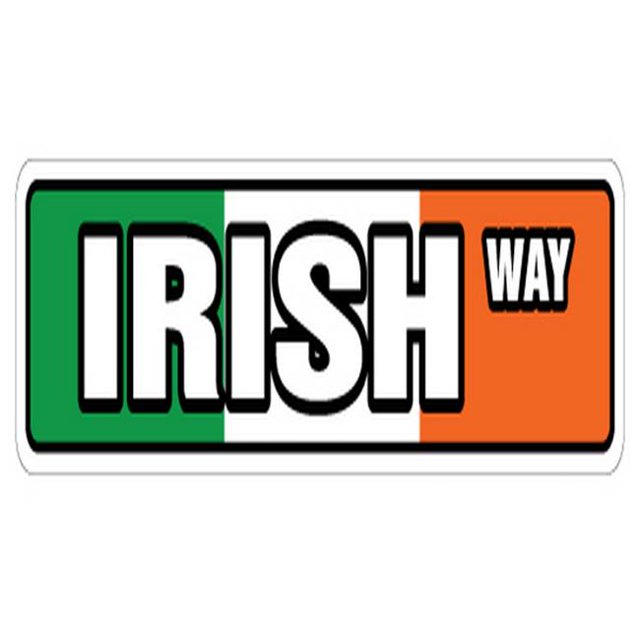SignMission SS-Irish Panneau de Rue Drapeau Irlandais 18 Po - Drapeaux Irlandais Irishman Luck Blarney