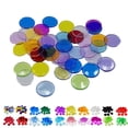 thumbnail image 3 of 100PCS/Set Plastic 19mm Chips Multi chips Plastic 19mm color chips Plastic Color Markers Fun Family Club Children Game Supplies Counting Math Toys, 3 of 9