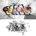 thumbnail image 3 of 100 Pieces Hair Clip Base Diy Mini Framar 10mm DIY Handmade Silver Buttons for Findings Girl, 3 of 8