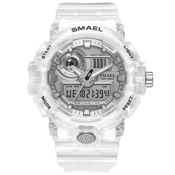 SMAEL Men Military Watch 50m Waterproof Wristwatch LED Quartz Clock Digital Sports Watches