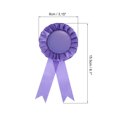 thumbnail image 2 of Unique Bargains Ruban de Récompense Vierge, Ruban Rosette Prix Honoraire Reconnaissance, Violet, Lot de 18, 2 of 5