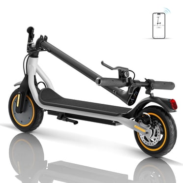 iScooter Electric Scooter for Adult,500W Motor,35KM Long Range,35KM/H & 10" Pneumatic tire Folding Commuter Electric Scooter Teens, Superior Performance Smart App & Dual Braking,Gary