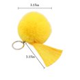 thumbnail image 2 of Pom Pom Keychain Bohemian Faux Fur Ball Keychain Pompom Tassel Charm Bag Pendant, 2 of 10