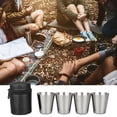 thumbnail image 2 of Bgsha 4Pcs/Set Stainless Steel Wine Drinking Shot Glasses Barware Cup With Bag, 2 of 8