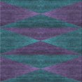 thumbnail image 1 of Ahgly Tapis d'Intérieur Carré à Motifs Bleu Ardoise Foncé, 10 Pieds Carré, 1 of 6