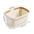 thumbnail image 3 of JMYHOAM Bathroom Organizers and Storage Household Plastic Sundries Storage Basket Desktop Cabinet Rectangular Small Basket Home Transparent Bathroom Storage Basket Home Storage, 3 of 6