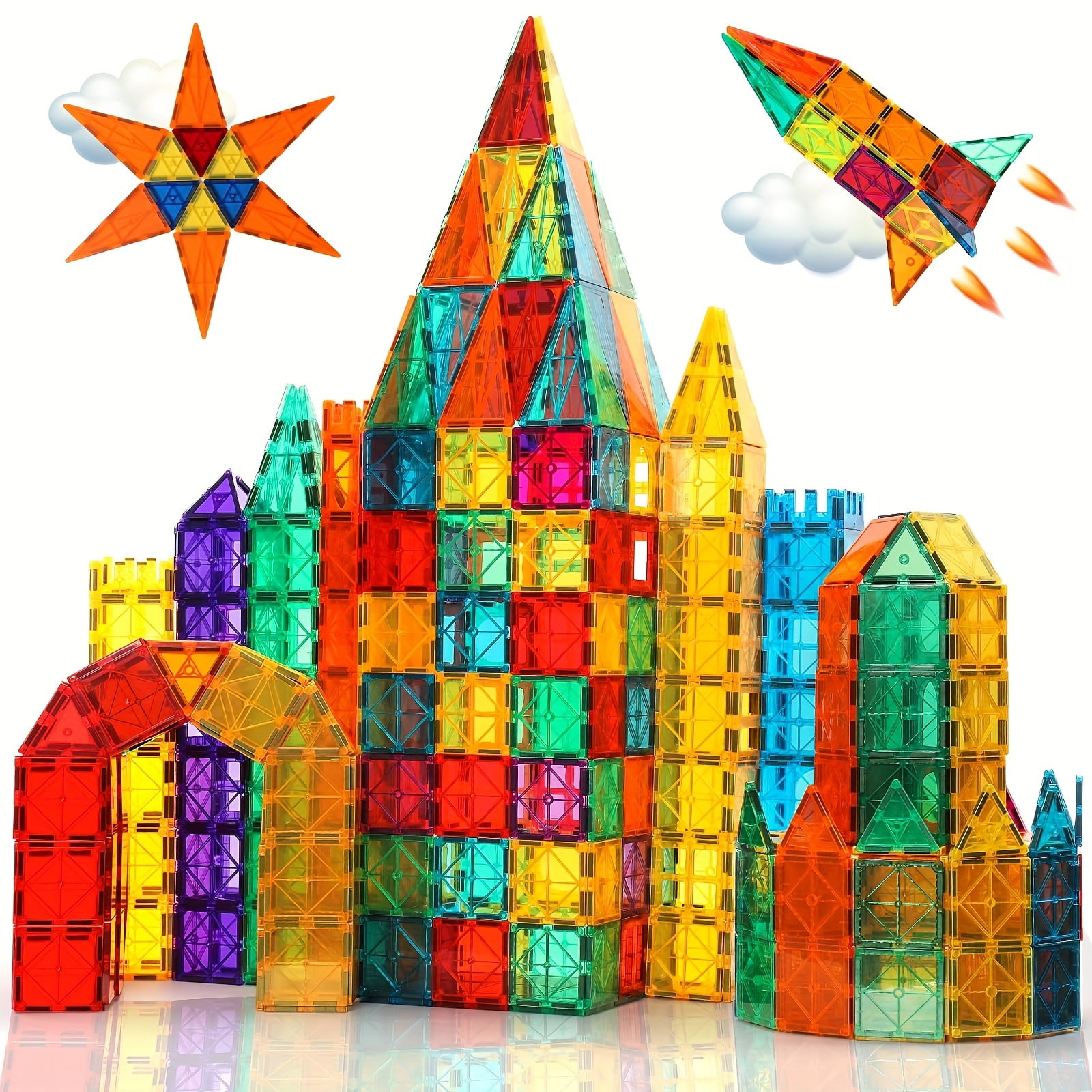 magnetic blocks buy magnetic tiles 32 pcs Magnetic Tiles Building Blocks 3D Clear Magnetic Blocks Construction  Playboards,