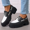 thumbnail image 2 of Dakaela Chaussures Oxford à Bout Golf à Lacets pour Femmes Plateforme Vintage Bout Rond Mocassins à Enfiler Mode Mary Jane, 2 of 6