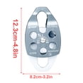 thumbnail image 3 of VONKY Portable Rope Pulley Smooth Rigging Climbing Accessory Locking Accessories Protective for Mountaineering Gray, 3 of 7