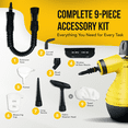 thumbnail image 3 of Comforday Handheld Multi Purpose Steam Cleaner High Pressure, Chemical Free Steamer With 9 FREE Accessories, 3 of 6