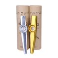 thumbnail image 1 of JUNWELL 2pcs Metal Kazoos  Kazoos for Adults  Kazoos Professional Guitar Cazoos Musical Instruments Perfect for Party Guitar Ukulele Violin Keyboard Piano  Golden& Silver, 1 of 6