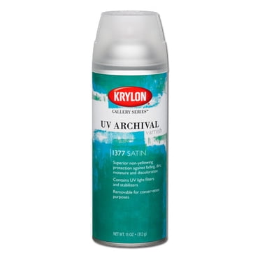 Krylon K01377000 Gallery Series Vernis d'Archivage UV en Aérosol, Satin, 11 Onces