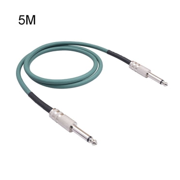 Câble d'Instrument de Guitare 1/4 Pouce Droit 6,35 mm Ts Fiche Mono pour Appareil Audio