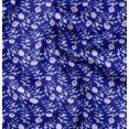 thumbnail image 1 of Soimoi Blue polyester Crepe Fabric Leaf Floral Print Sewing Fabric Yard 52 Inch Wide, 1 of 6