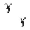 thumbnail image 4 of Wweixi Coat Hooks Easy To Install And Wide Application For Added In Daily Life black (deer) 2Set, 4 of 6
