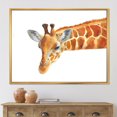 thumbnail image 3 of Designart Portrait d'Une Girafe IX ART MURAL À CADRE FLOTTÉ, 3 of 4