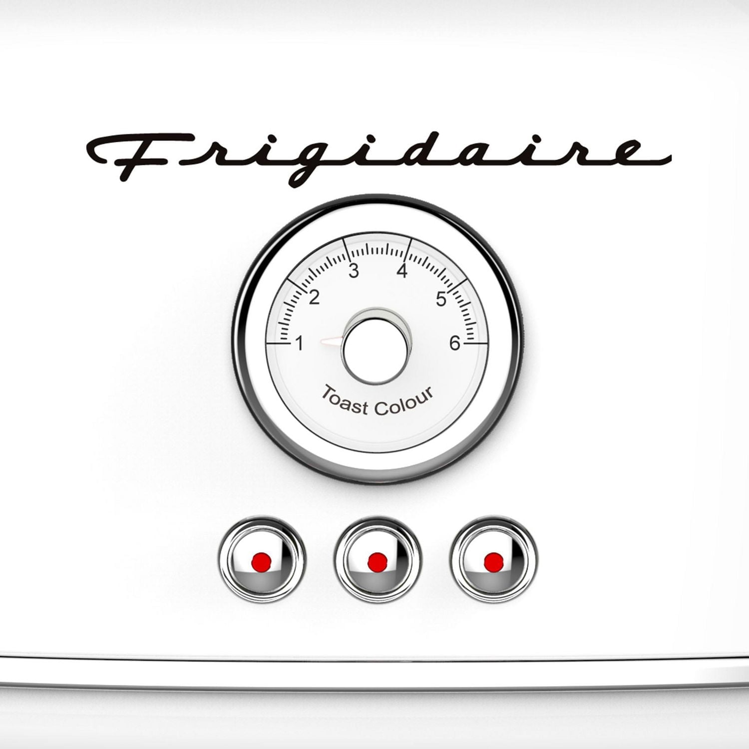 Grille-pain rétro à 2 tranches de Frigidaire - Blanc