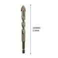 thumbnail image 3 of Yhmxh Tools,Home and Kitchen,Home Essentials Four-edges Serrated Eccentric Dry Beating Full Ceramic Tile Ceramic Glass Concrete Stainless Steel Drill Bit Drill Bit, 3 of 5