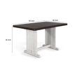 thumbnail image 5 of Orso Counter Height Dining Table-60 Inch Rectangular-Off White Brown, 5 of 5
