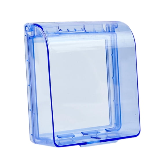 Bouchon Électrique Étanche Couvercle de Prise Bouchon pour Atelier Bureau Extérieur Bleu