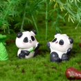 thumbnail image 3 of PENGXIANG Figurine Délicate Panda Dessin Animé Moulage Résine Adorable Panda Miniature pour Jardin Féerique, 3 of 10