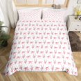 thumbnail image 2 of Erosebridal Housse de Couette Nœud Rose Simple, Ensembles de Literie Amour Floral Taille Simple, Style Princesse Deocr, Réversible 2 Pcs (Sans Couette), 2 of 6