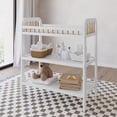 thumbnail image 3 of Storkcraft Pasadena Changing Table, White with Driftwood, 3 of 8