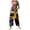 Black, variant on Ladies' Fashion Casual Carnival Printed Pocket Pants Jumpsuit Women'S Jumpsuit Black M