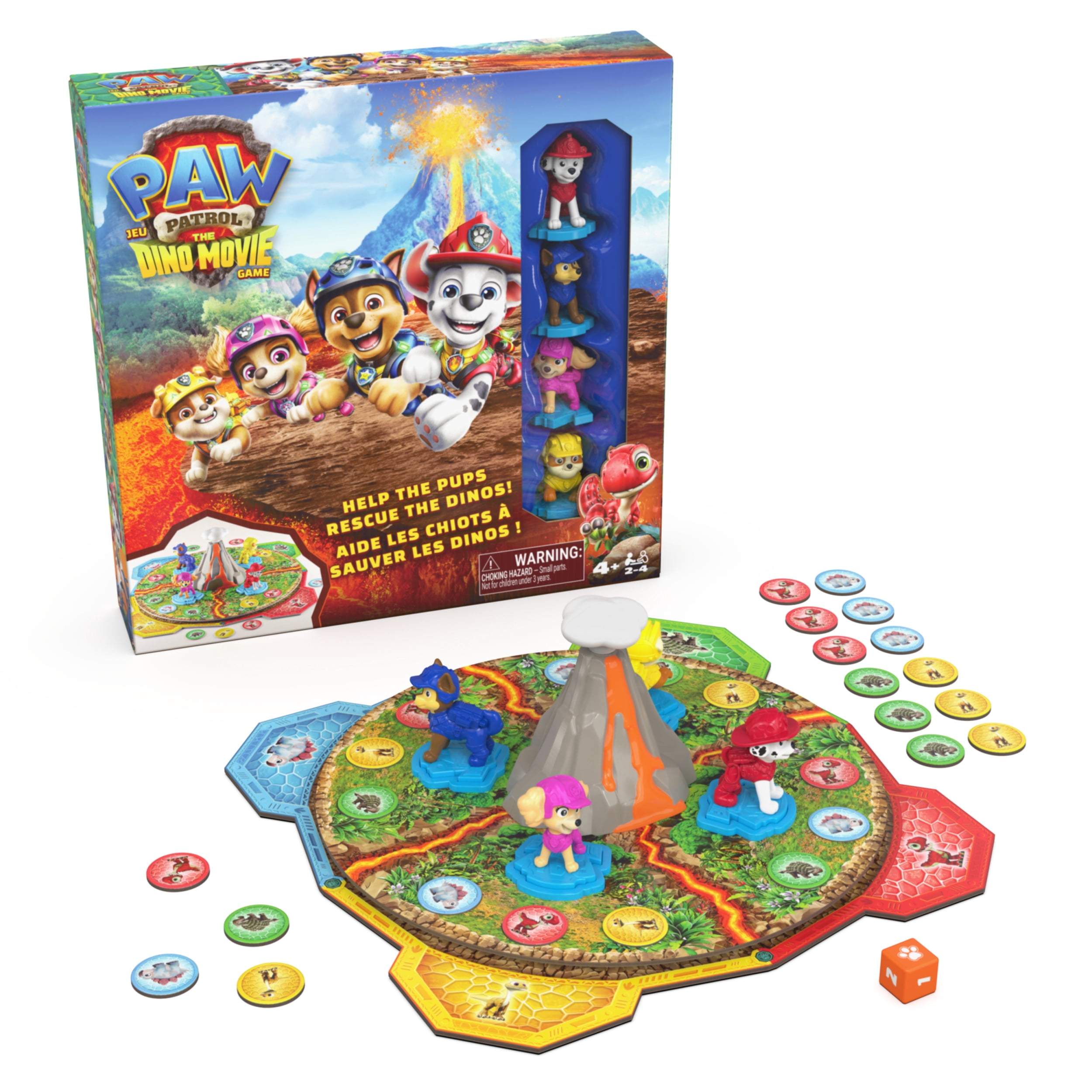 Spin Master Games, PAW Patrol: The Dino Movie Game, 2-4 Players, Ages 4 and up
