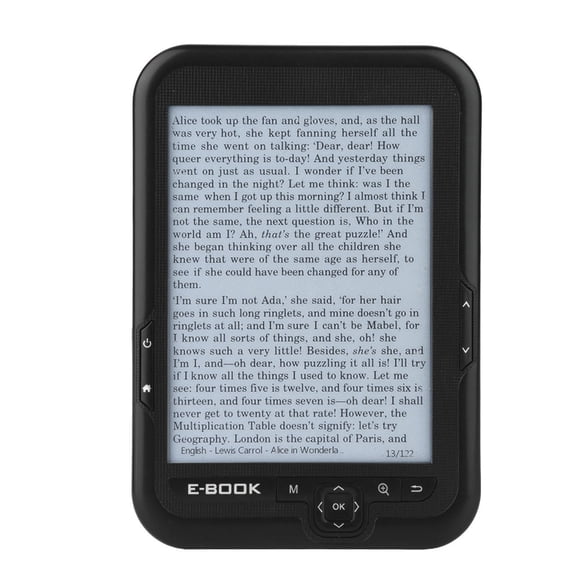 Support Memory Card Up To 32GB Electronic E-ink 6Inch, E-book Reader, Portable Support Font Zoom/ Font Transform/ Bookmark/ Skip Page/ Read Aloud