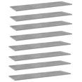 thumbnail image 1 of vidaXL Bookshelf Boards 8 pcs Concrete Grey 100x30x1.5 cm Engineered Wood, 1 of 5