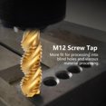 thumbnail image 3 of Durable Wear Resistance Spiral Tap, Tap Drill Bit, Compact Size Iron Alloy Processing Copper For Steel Plate, 3 of 8