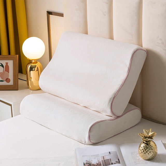 EGNMCR Milk Velvet Sleep Memory Neck Pillow Core Pillowcase, Soft And Comfortable, Memory Neck Pillow Pillowcase Keeps Warm, Fall And Winter Pillowcase, Soft And pillowcase pillowcase