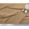 thumbnail image 3 of Soimoi Brown polyester Crepe Fabric Polka Dots Decor Fabric Printed Yard 52 Inch Wide, 3 of 3