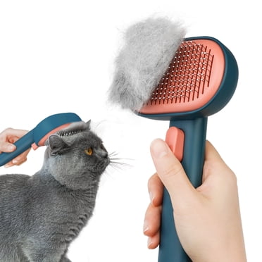 aumuca Cat and Dog Grooming Brush for Shedding, Removes Loose Fur from Long or Short Haired Pets