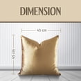 thumbnail image 4 of Velvet Gold Cushion Cover - Perfect Size and Fit, 4 of 7