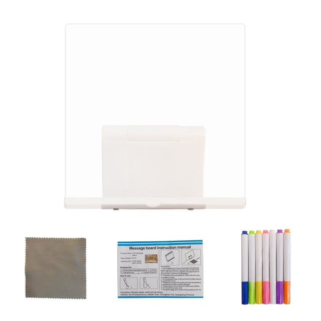 2ml Drawing Board Doodle Glow Drawing Board LED Note Board with Colors Acrylic Boards with Soft Eye Light Led Note Board with Colors