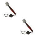 thumbnail image 2 of Baohd Stainless Steel Golf Club Brush Ergonomic Handheld Replacement Solid Color Shoe Brushes Cleaning Tool Accessories Red with Lid 2Set, 2 of 6