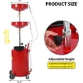 thumbnail image 4 of GloryStar 20 Gallon Waste Oil Drain Tank, Air Operated Portable Oil Drainer with Adjustable Funnel, Fluid Fuel Transfer Drainage with Wheels, Oil Change Container for Automotive Workshops, 4 of 7