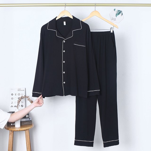 Gift TIMIFIS Mens Pajama Set Soft Long Sleeve Pajamas for men Lightweight Button Up Sleepwear Lounge Pjs Set With Pockets pring/Summer