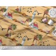 thumbnail image 2 of Soimoi Cotton Duck Fabric Lighthouse,Bird & Tree Nature Printed Fabric 1 Yard 42 Inch Wide, 2 of 4