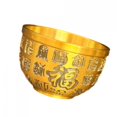 thumbnail image 4 of DOLITY Brass Treasure Bowl Bai Fu Bowl Craft Storage Container for Living Room Home, 4 of 9