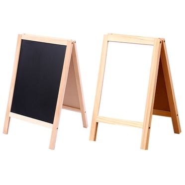 2pcs Double Sided Chalk Board Children Whiteboard Writing Board Freestanding Chalk Board for Kids