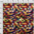 thumbnail image 2 of oneOone Georgette Viscose Rouge Bonbon Tissu Chevron Ikat Matière de Robe Tissu Imprimé Tissu au Yard 42 Pouces de Large, 2 of 4
