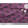 thumbnail image 3 of Soimoi Rayon Fabric Ogee Damask Print Sewing Fabric Yard 56 Inch Wide, 3 of 5