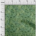 thumbnail image 2 of oneOone Velvet Green Fabric Paisleys Craft Projects Decor Fabric Printed By The Yard 58 Inch Wide, 2 of 4